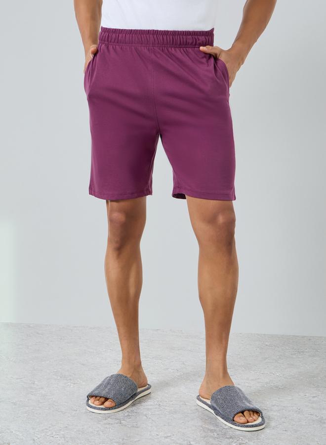 Styli Men White Slogan Print T-Shirt and Shorts Pyjama Set - Image 3